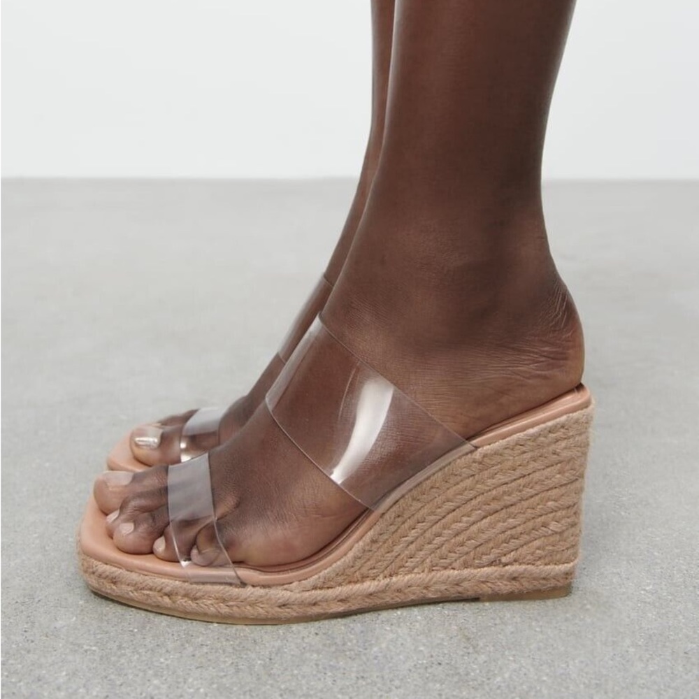 Zara clear wedges